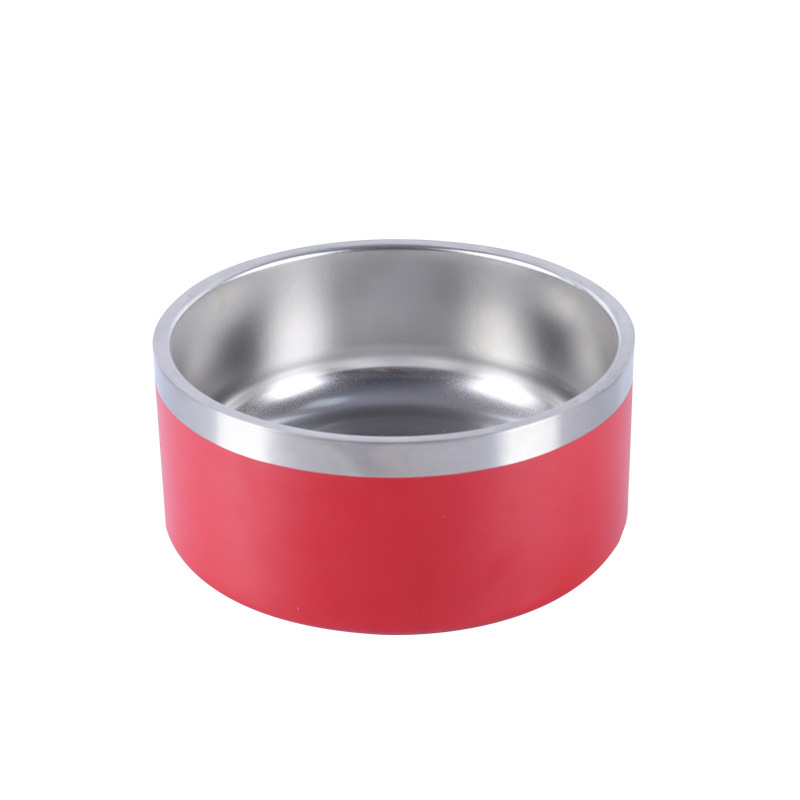 Stainless Steel Non-Slip Round Dog Bowl 1