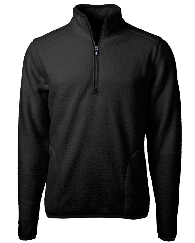 Cutter & Buck Cascade Epic Comfort Recycled Sherpa Fleece Mens Quarter Zip Jacket 5
