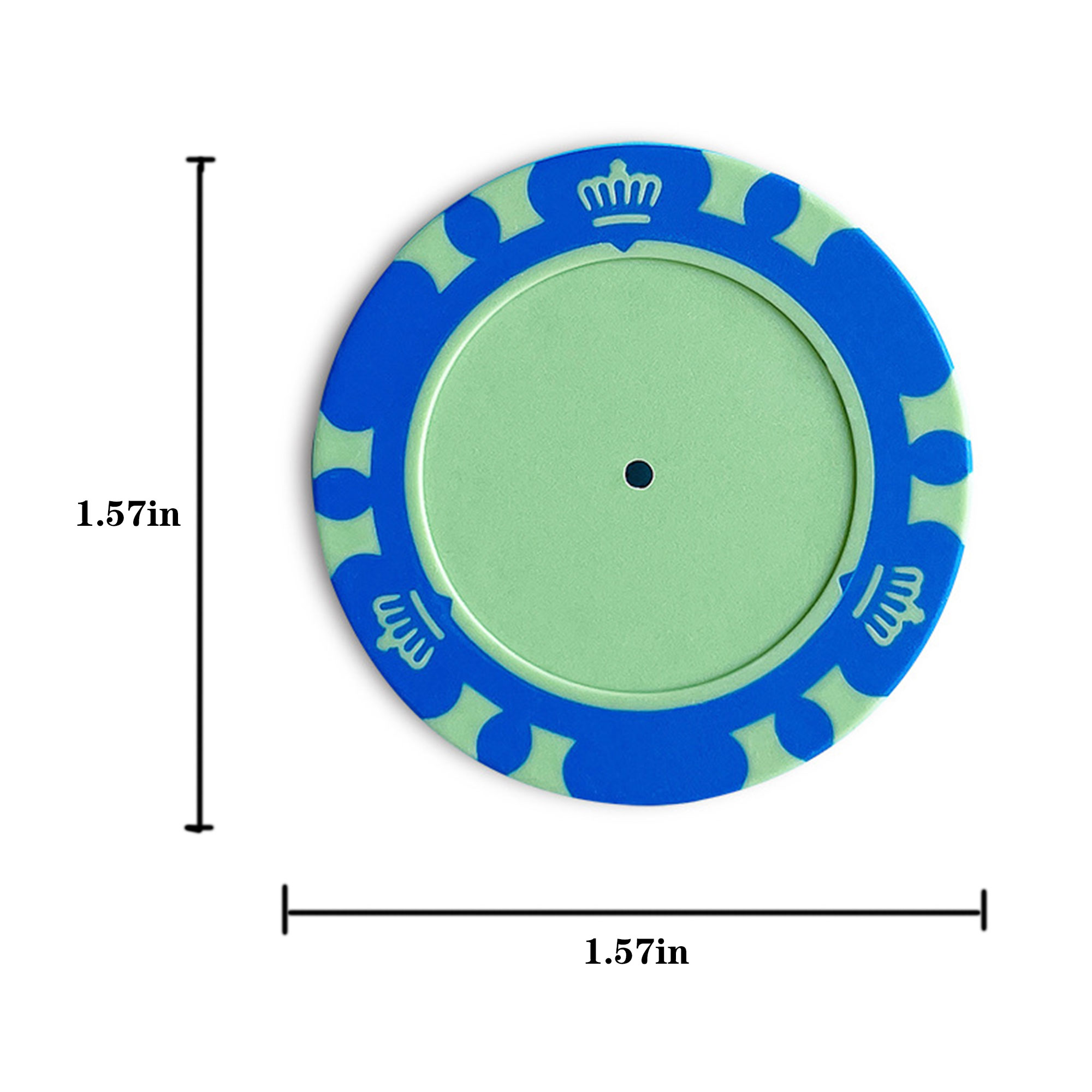 Unique Crown Designed Clay Chips 2