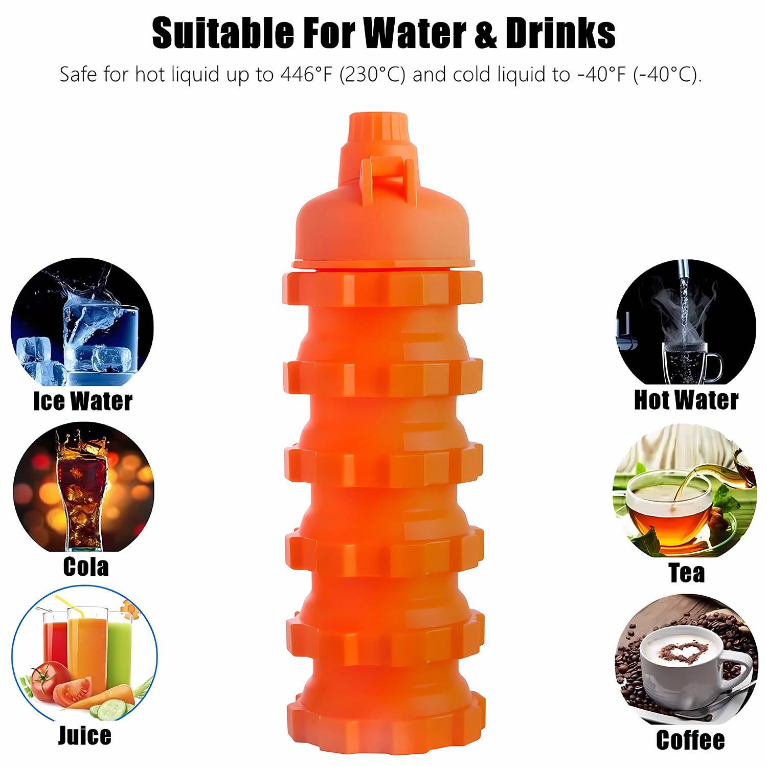 18.5Oz Collapsible Silicone water Cup 4
