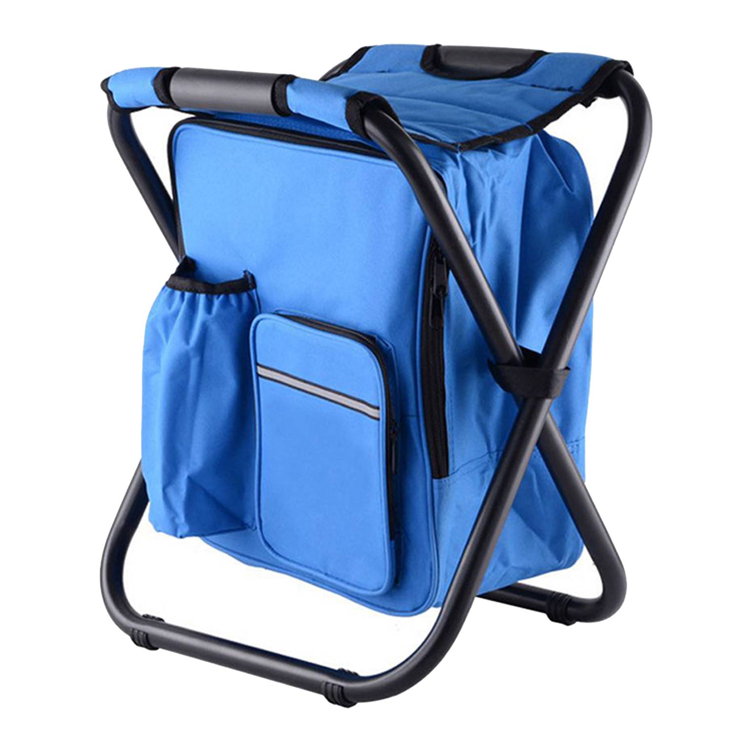 Portable Oxford Insulated Cooler Bag Foldable Camping Chair 10