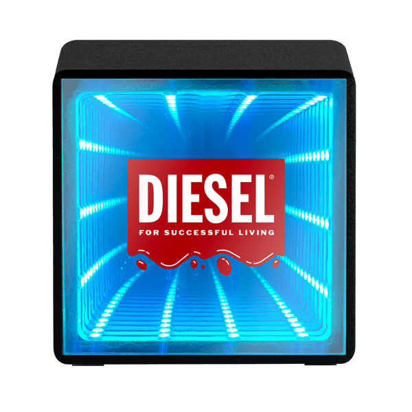 Orbit Wood Grain Mirror Light-Up Speaker 43