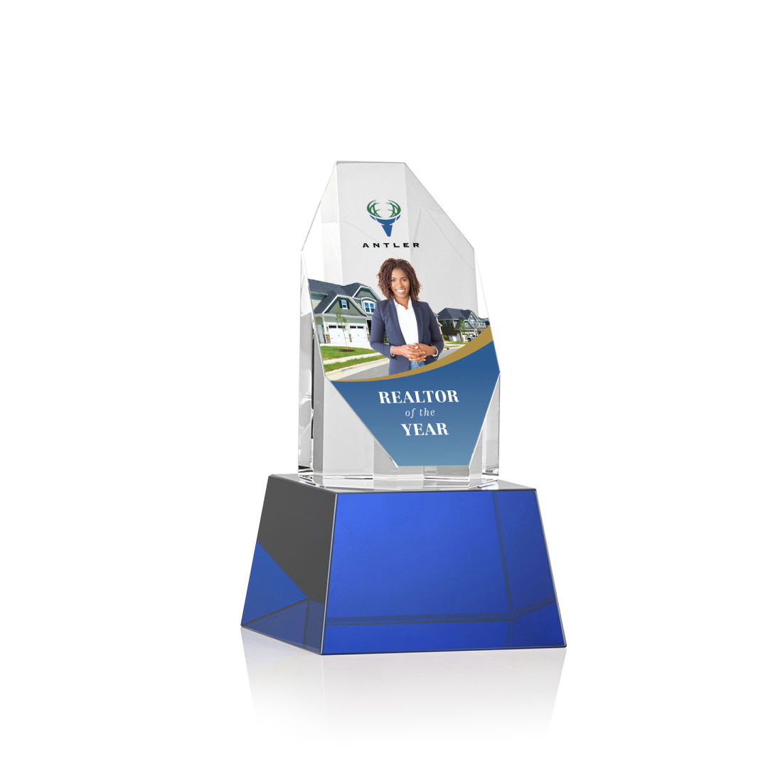 Barrhaven VividPrint™ Award on Base - Blue 12