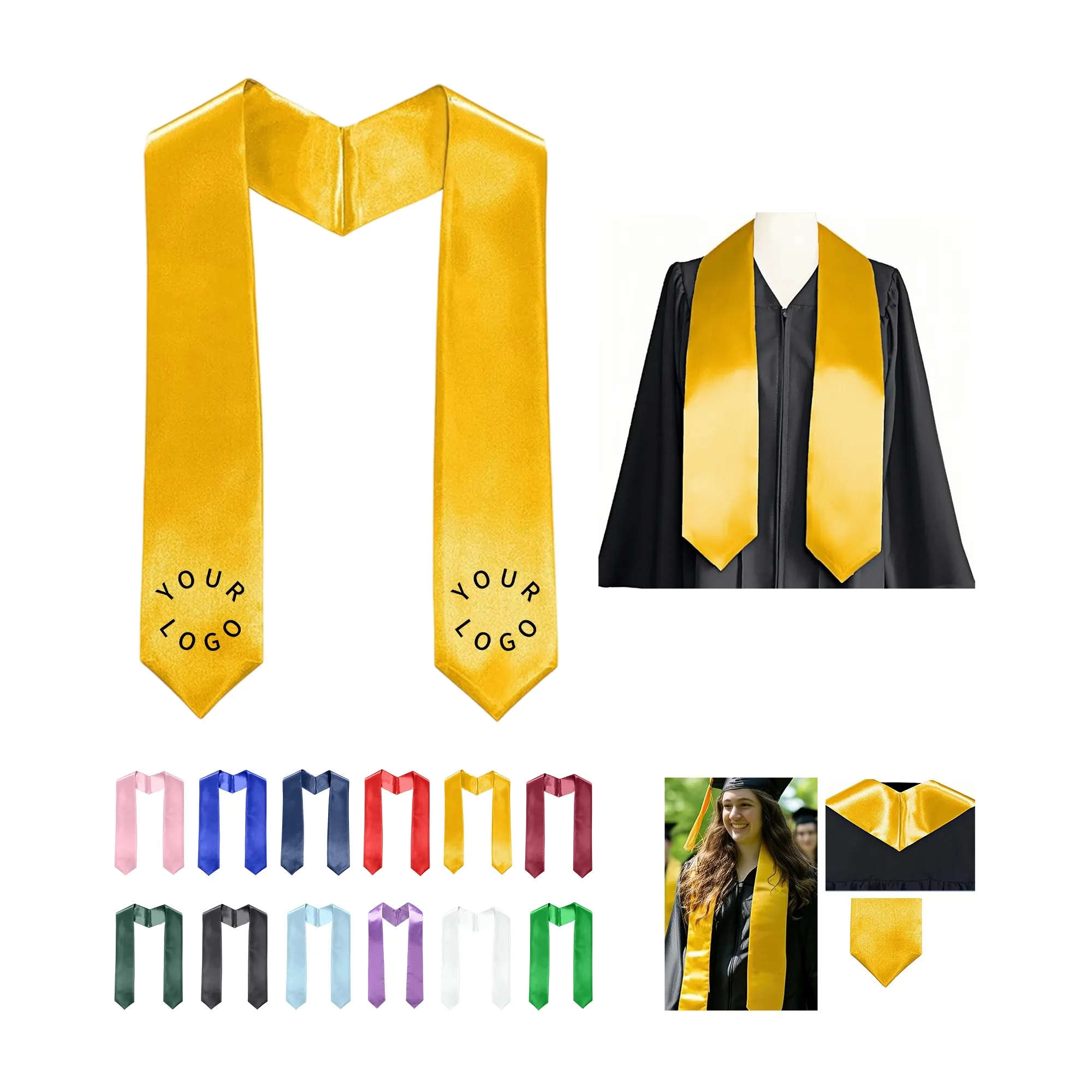 Satin Graduation Stole 4
