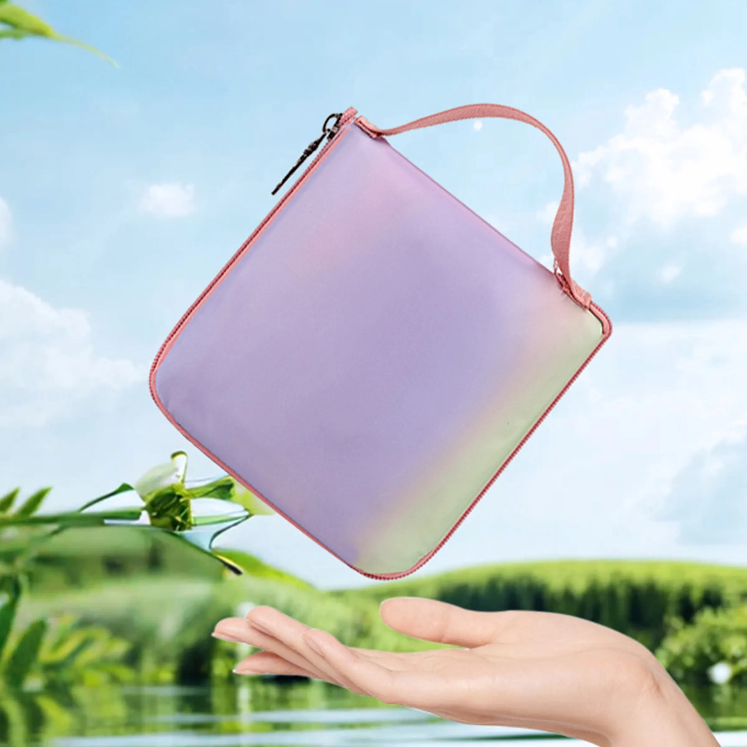 Multi-Color Foldable Waterproof Nylon Drawstring Bag 2