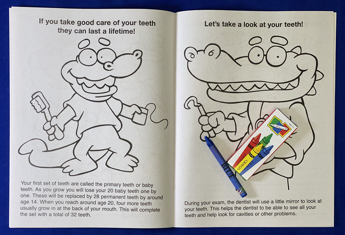 COLORING SET - It's Tooth Time Coloring Book Fun Pack 5