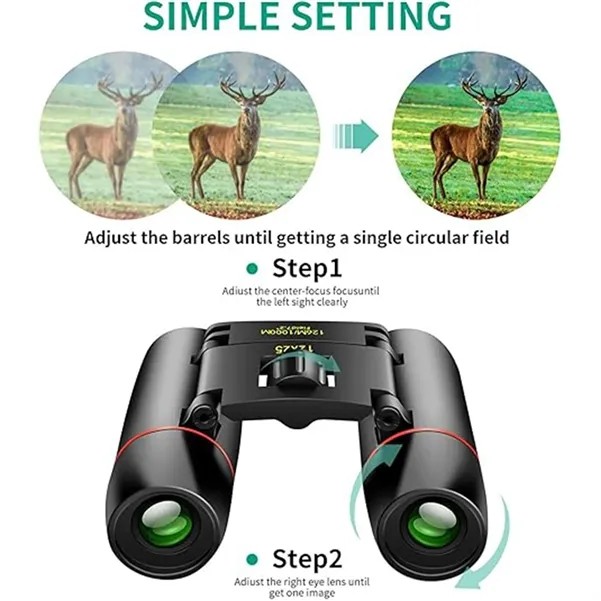 Mini Binoculars Blue Film Outdoor Telescope 3