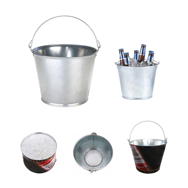 5 QT Galvanized Metal Bucket 2