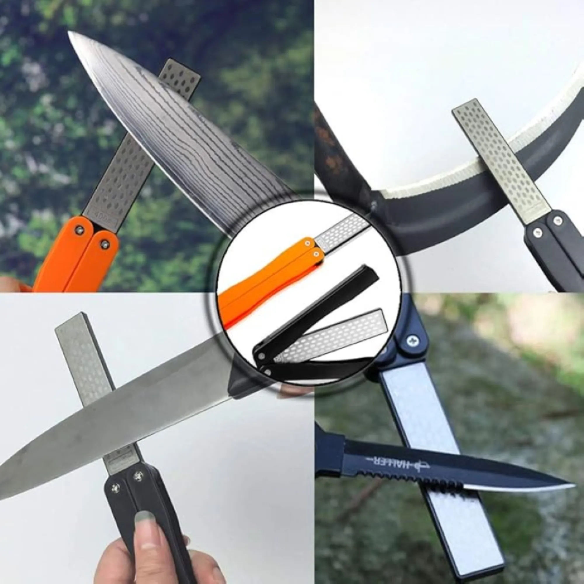 Foldable Diamond Double-Sided Sharpening Stone Free Shipping 2