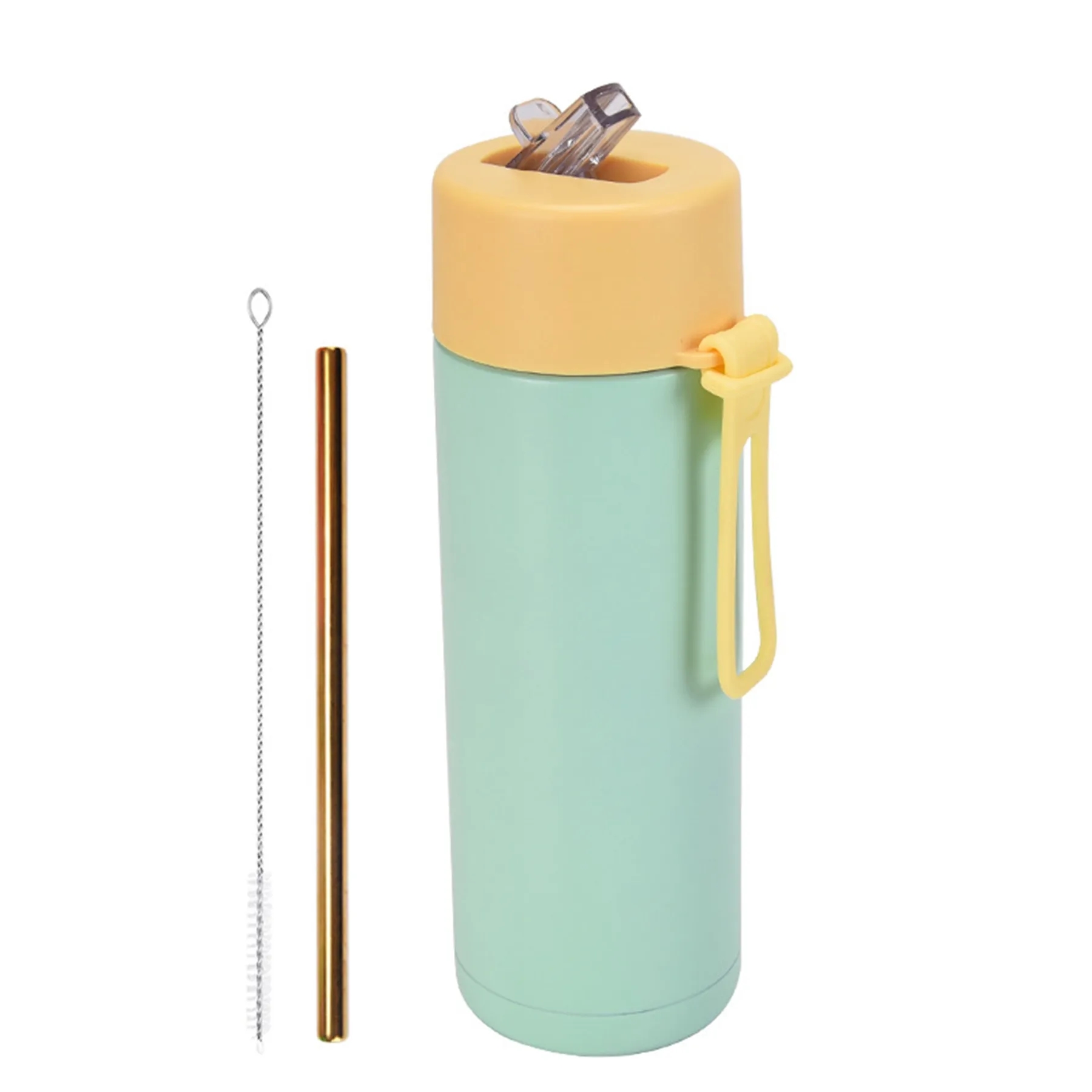 22 Oz. Stainless Steel Straw Cup with Silicone Strap 25