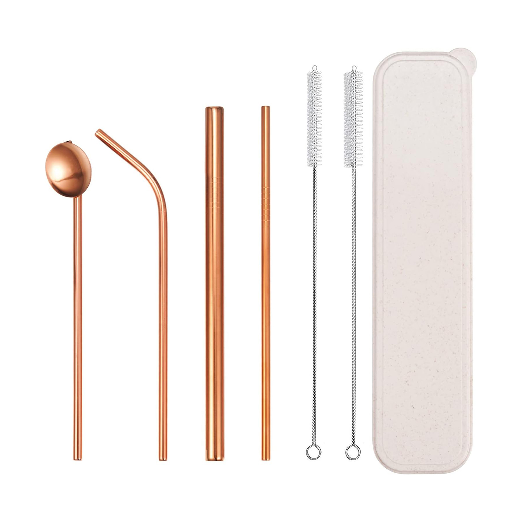 Stainless Steel Straw Set 6