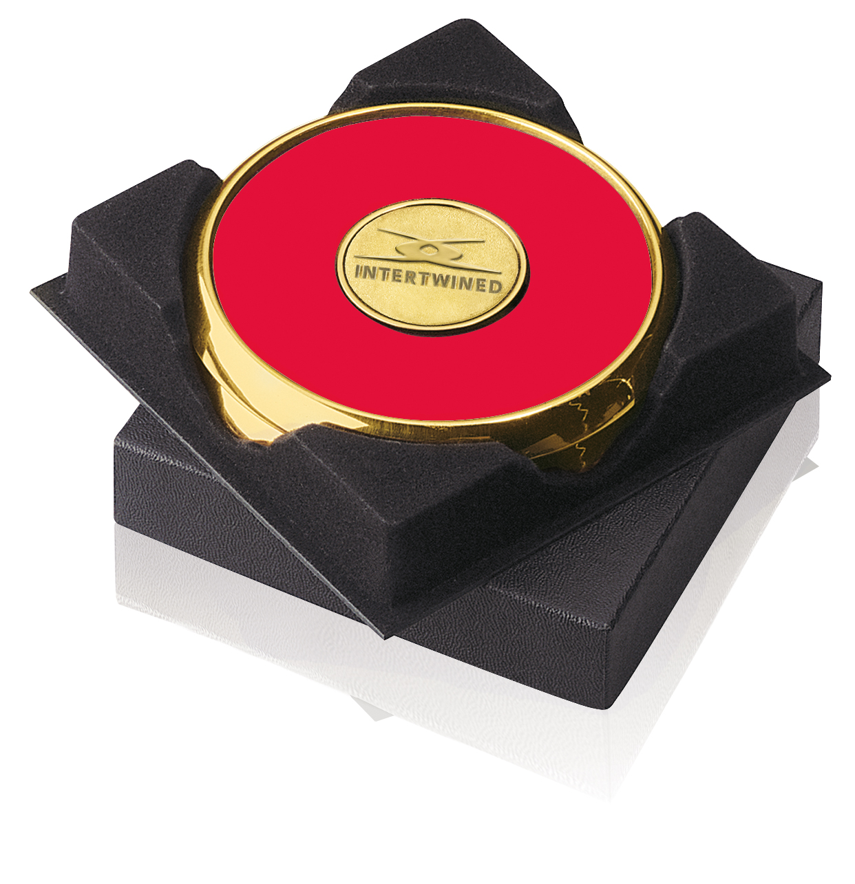 JAFFA® Two Coasters in Deluxe Black Flocked Gift Box 9