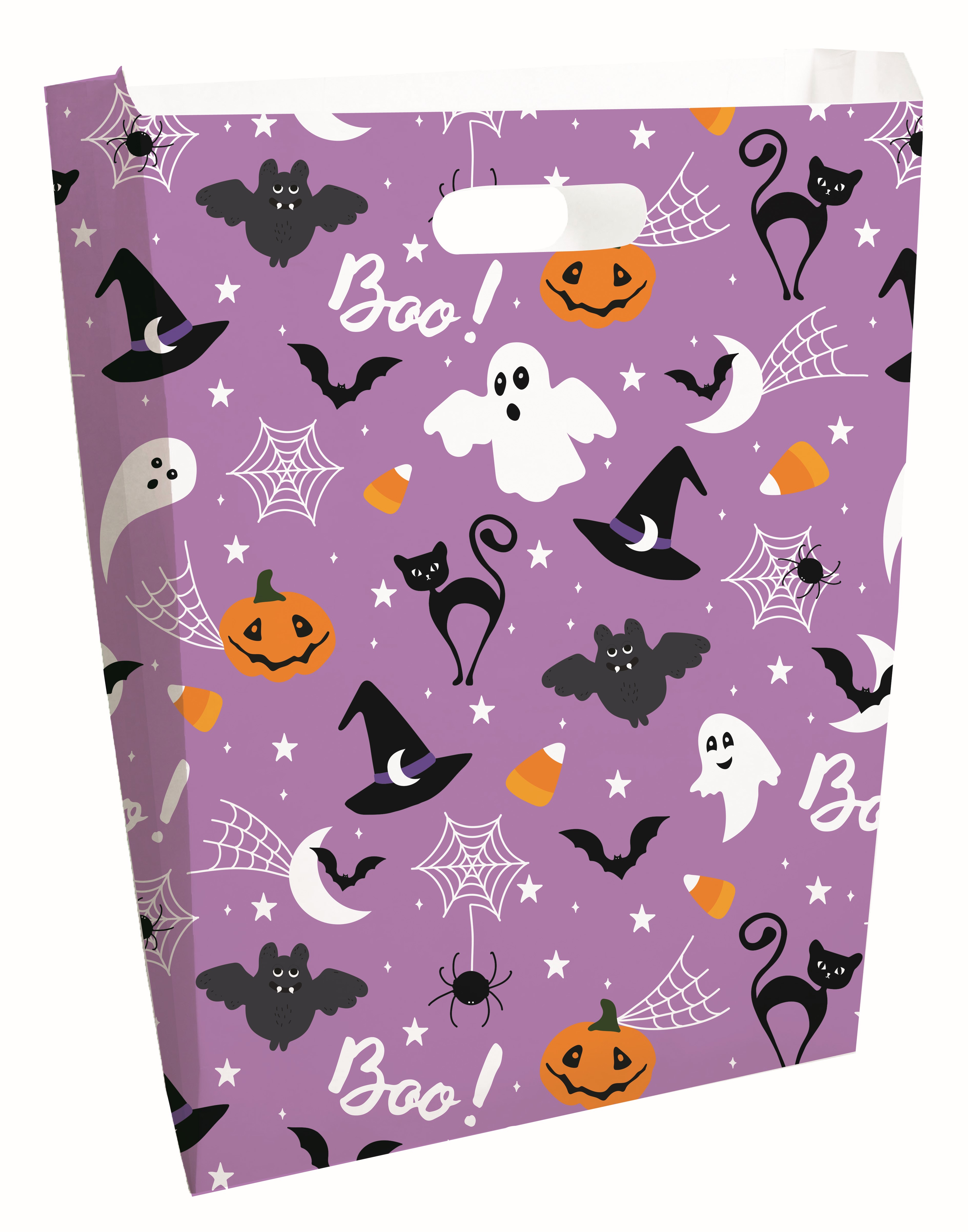 Digital Full Color 2-Sided Scatter Print Paper Bag (12" x 15" x 2.5")