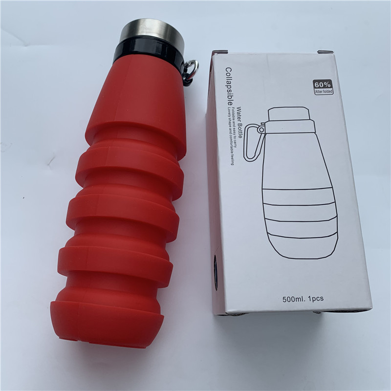 17oz Outdoor Sports Silicone Collapsible Water Bottle 8
