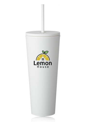 24 oz. Kenai Plastic Tumblers with Straw 12