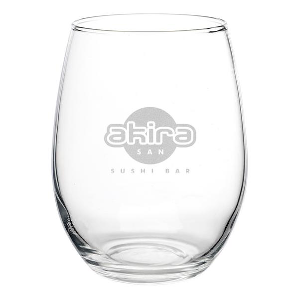 Liquid Lunch 15 oz Stemless Wine Glasses 24