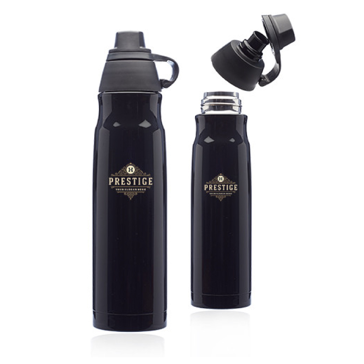25 oz. Stainless Steel Water Bottles with Plastic Lid, custom water bottle with logo imprint 3