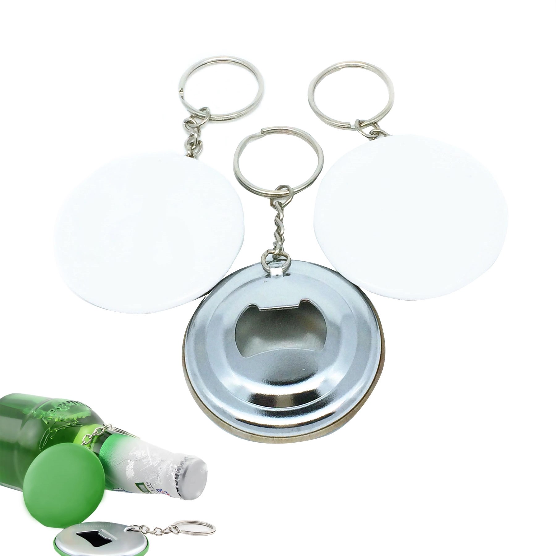 Tinplate Bottle Opener Key Ring 2