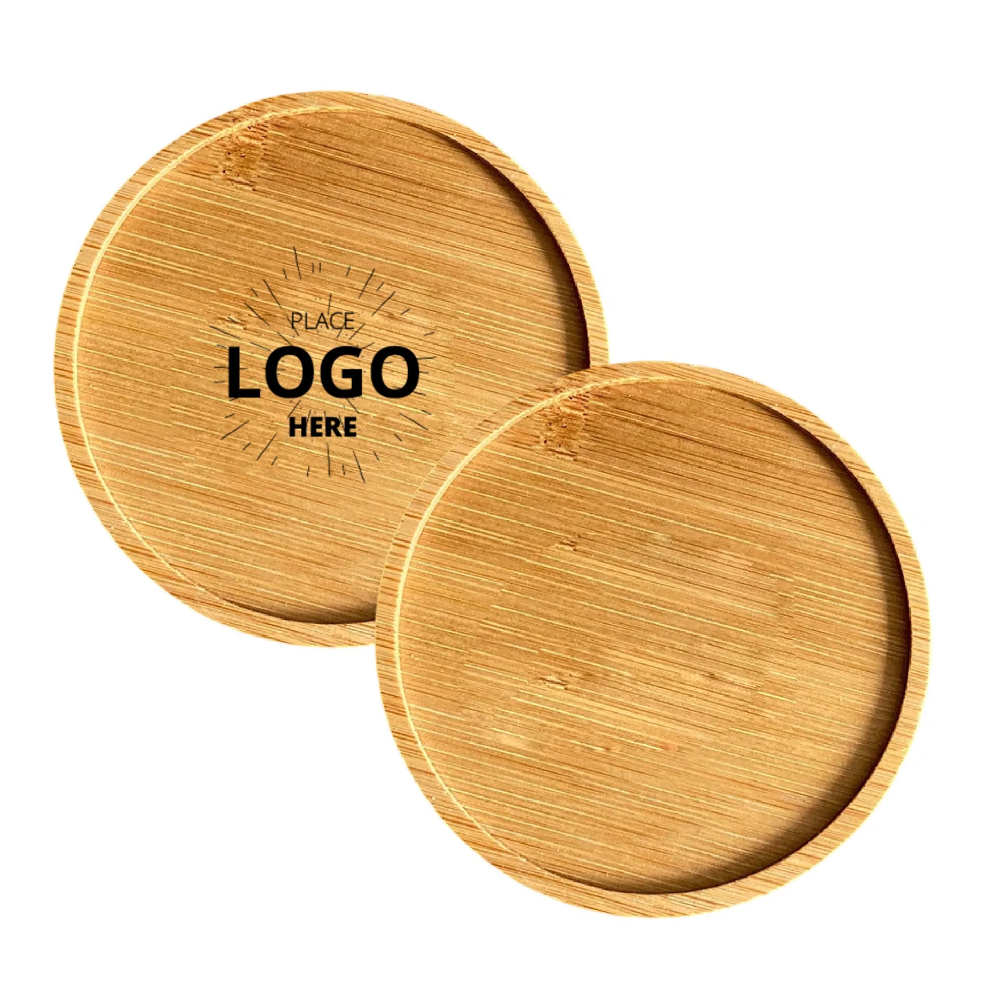 Round Bamboo Coasters 1