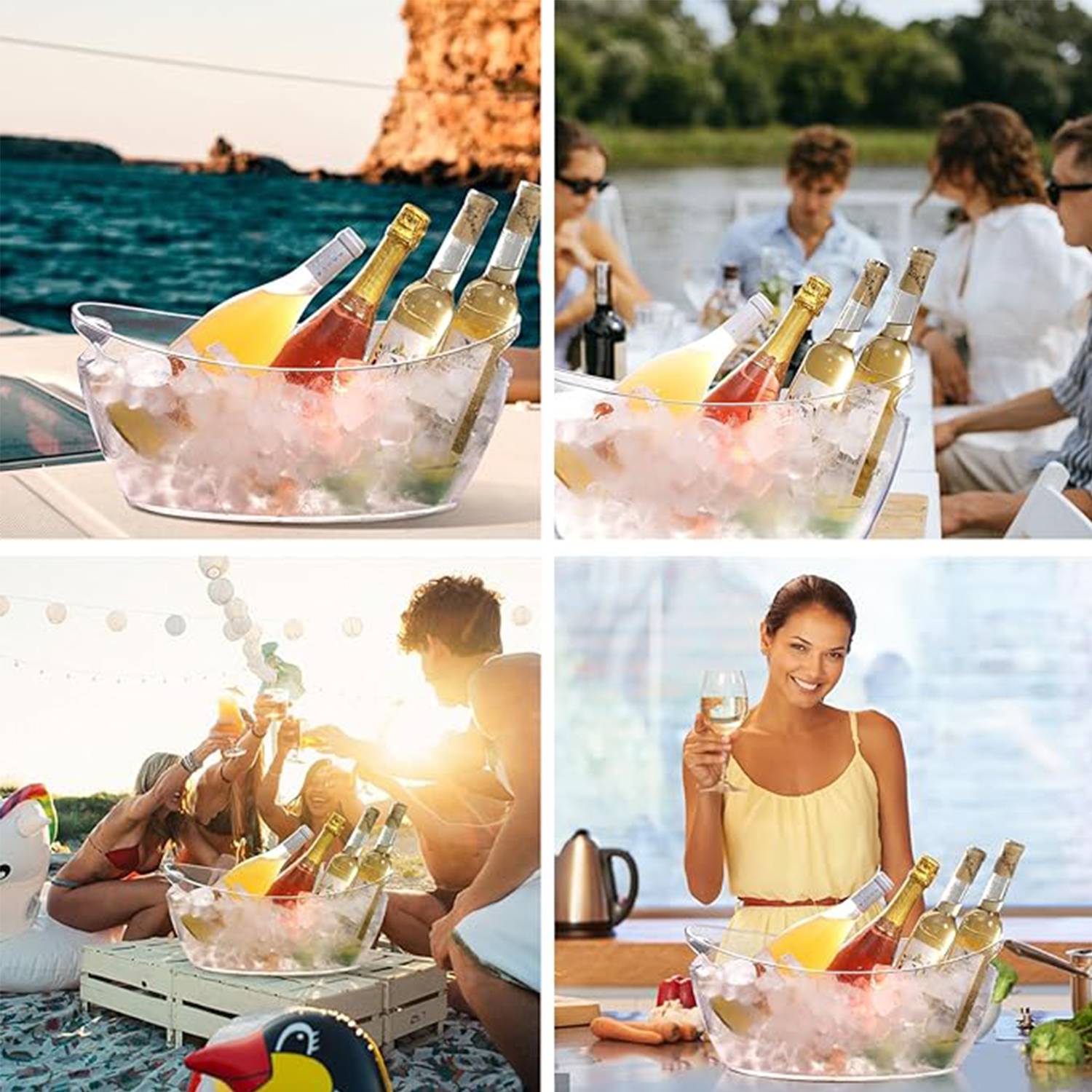 Ship Shaped Champagne Wine Bucket 6