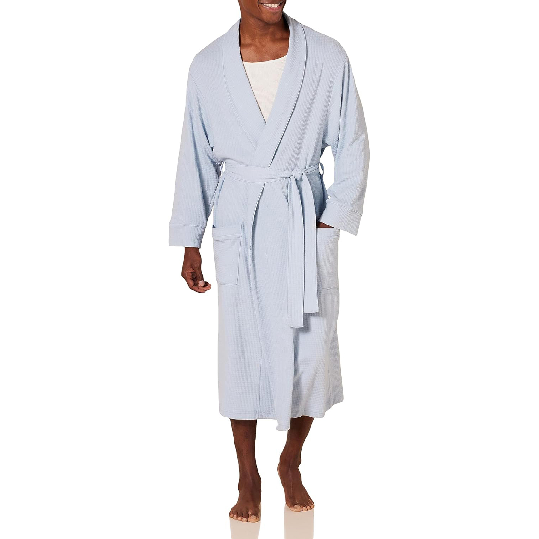 Men's Lightweight Waffle Robe 12