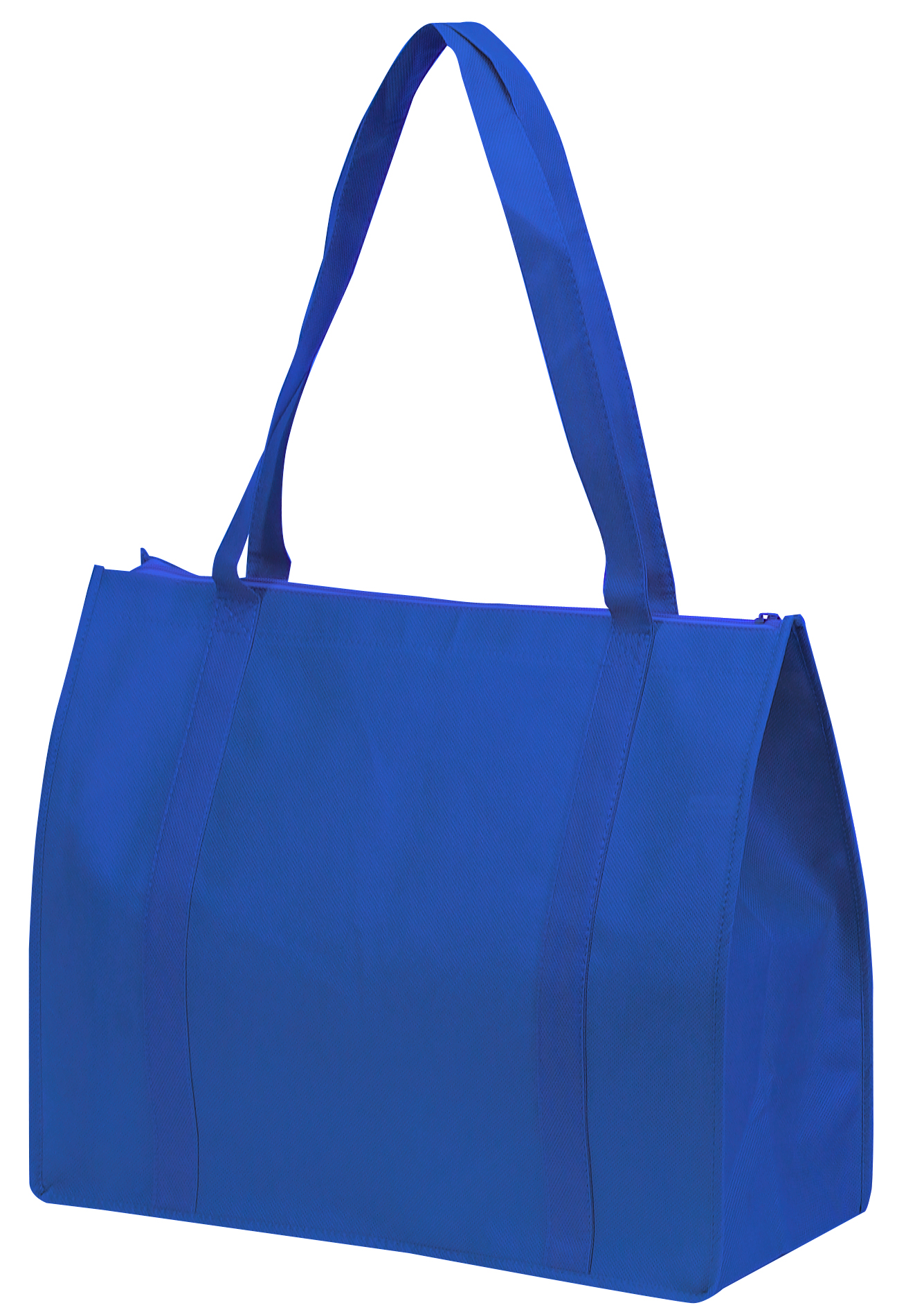 Non Woven Tote Bag with Zipper and Fabric Covered Bottom 1