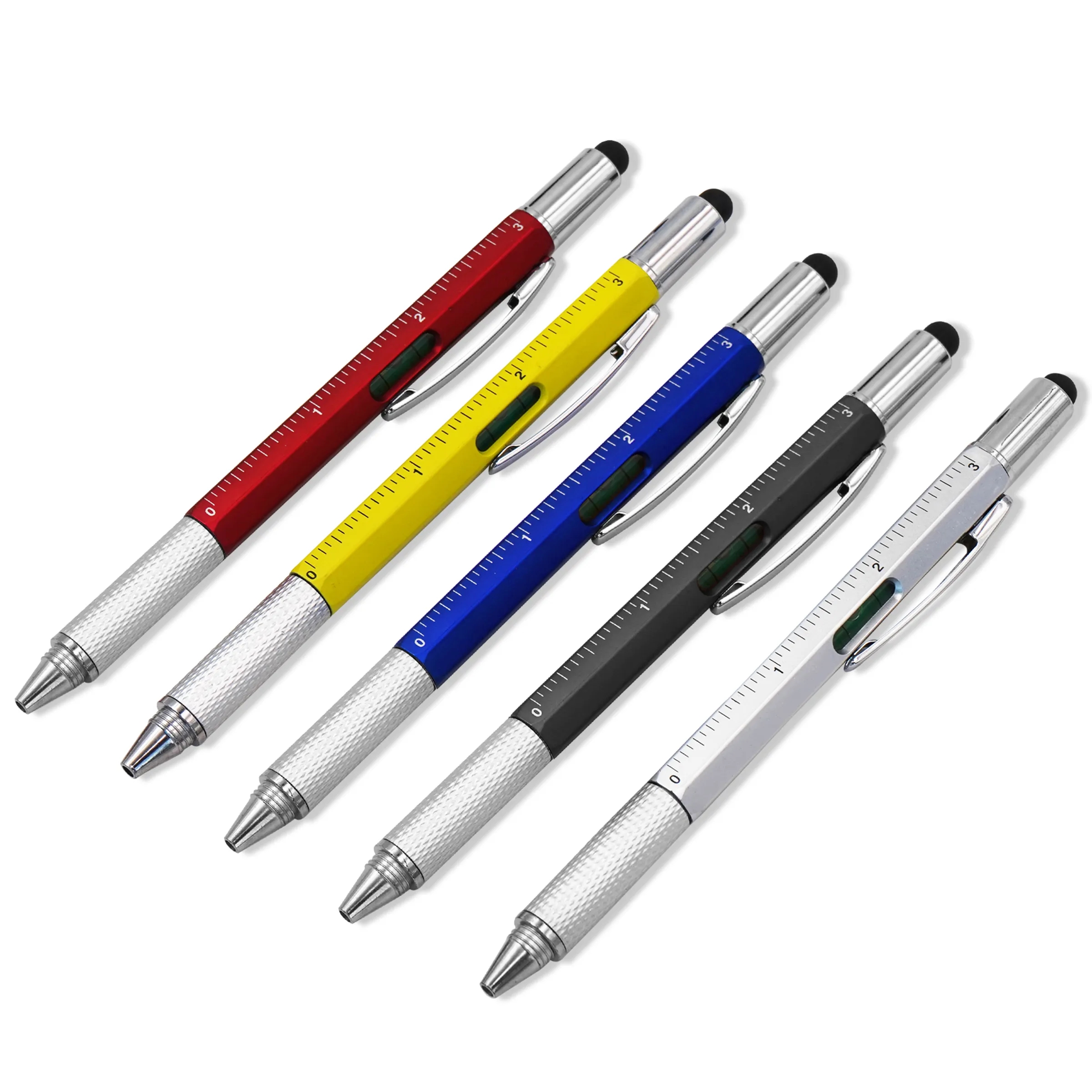 Metal Multi-word 6 in 1 Multi Function Tool Ballpoint Pen 7