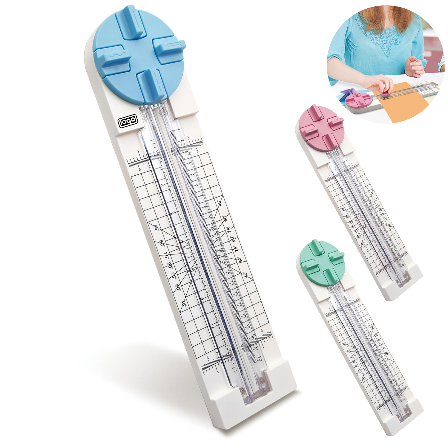 4 Styles Craft Paper Cutter w/ Measuring Function 7