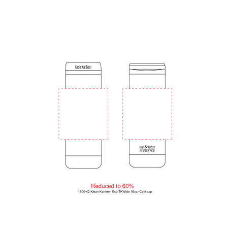 Klean Kanteen Eco TKWide 16oz- Café cap 19