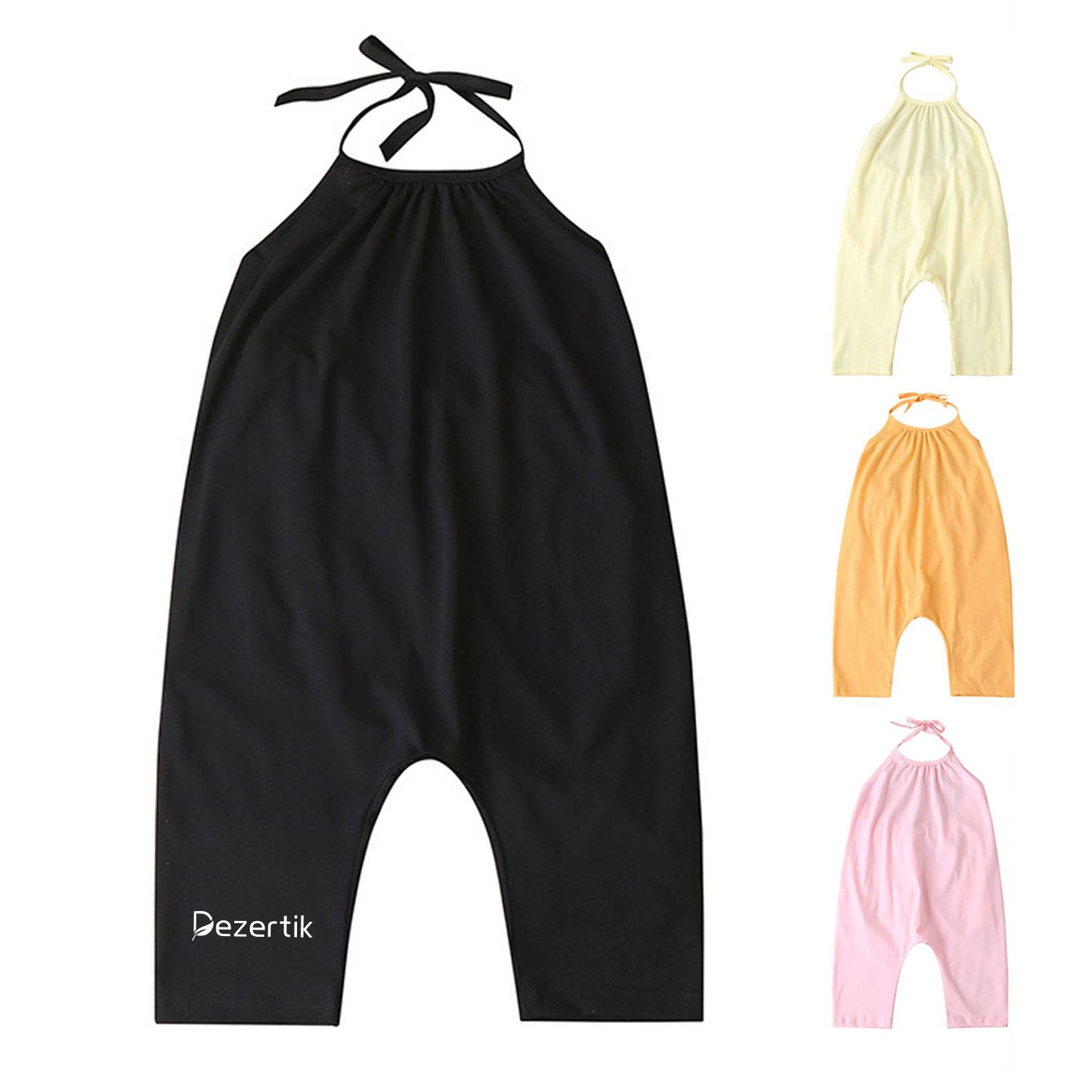 Children's Halter Backless Jumpsuit 1