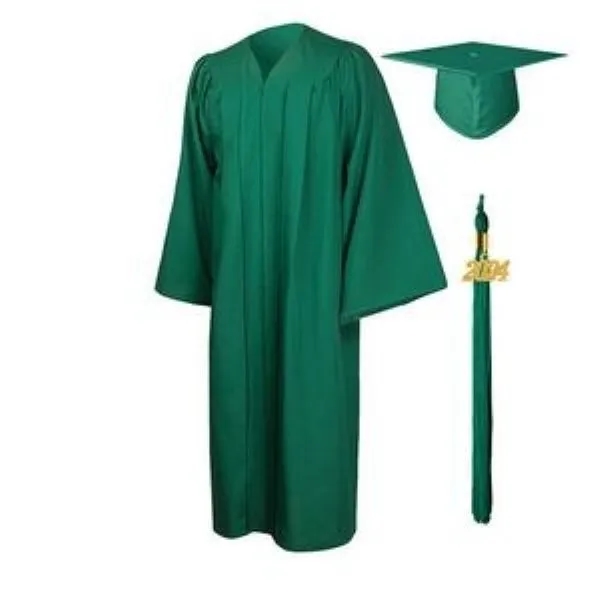 Matte Graduation Gown Cap Tassel Set 15