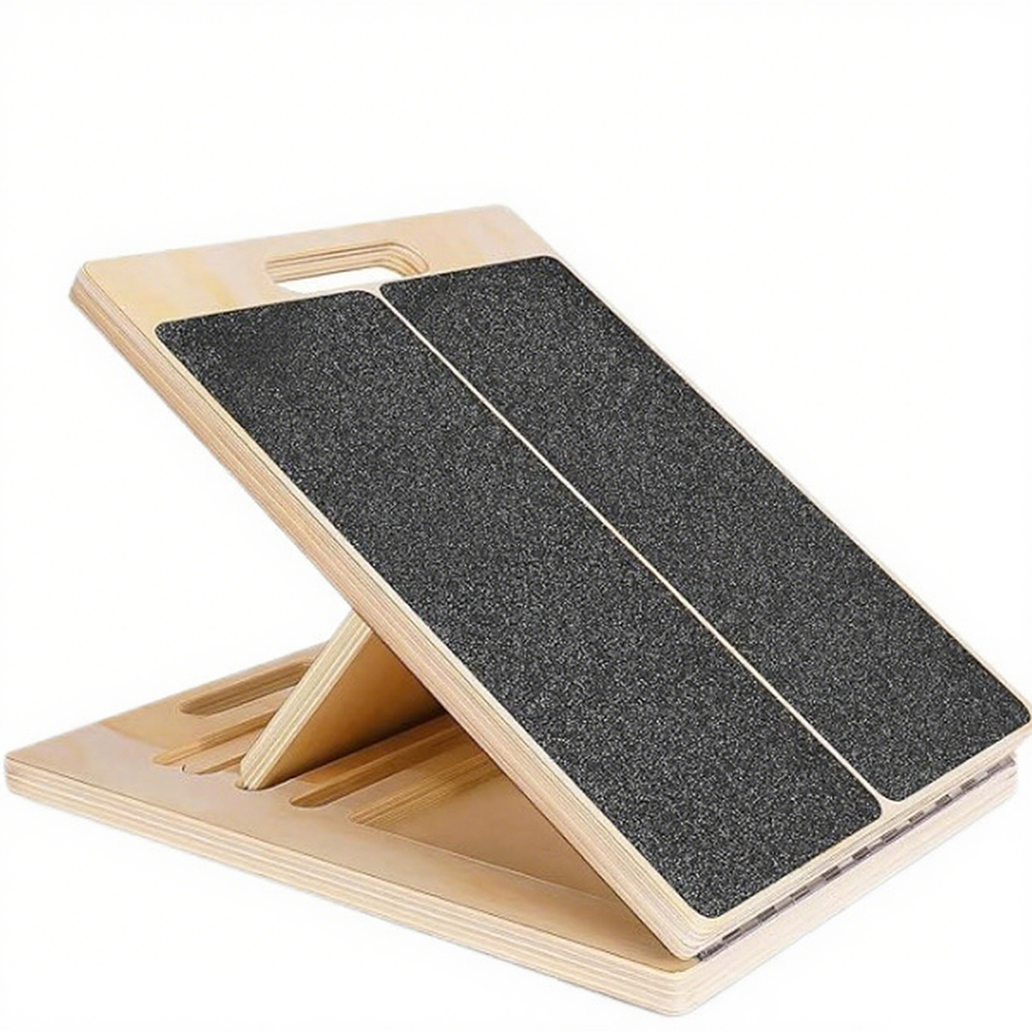 Portable Calf Stretching Squats Wooden Slant Board 2