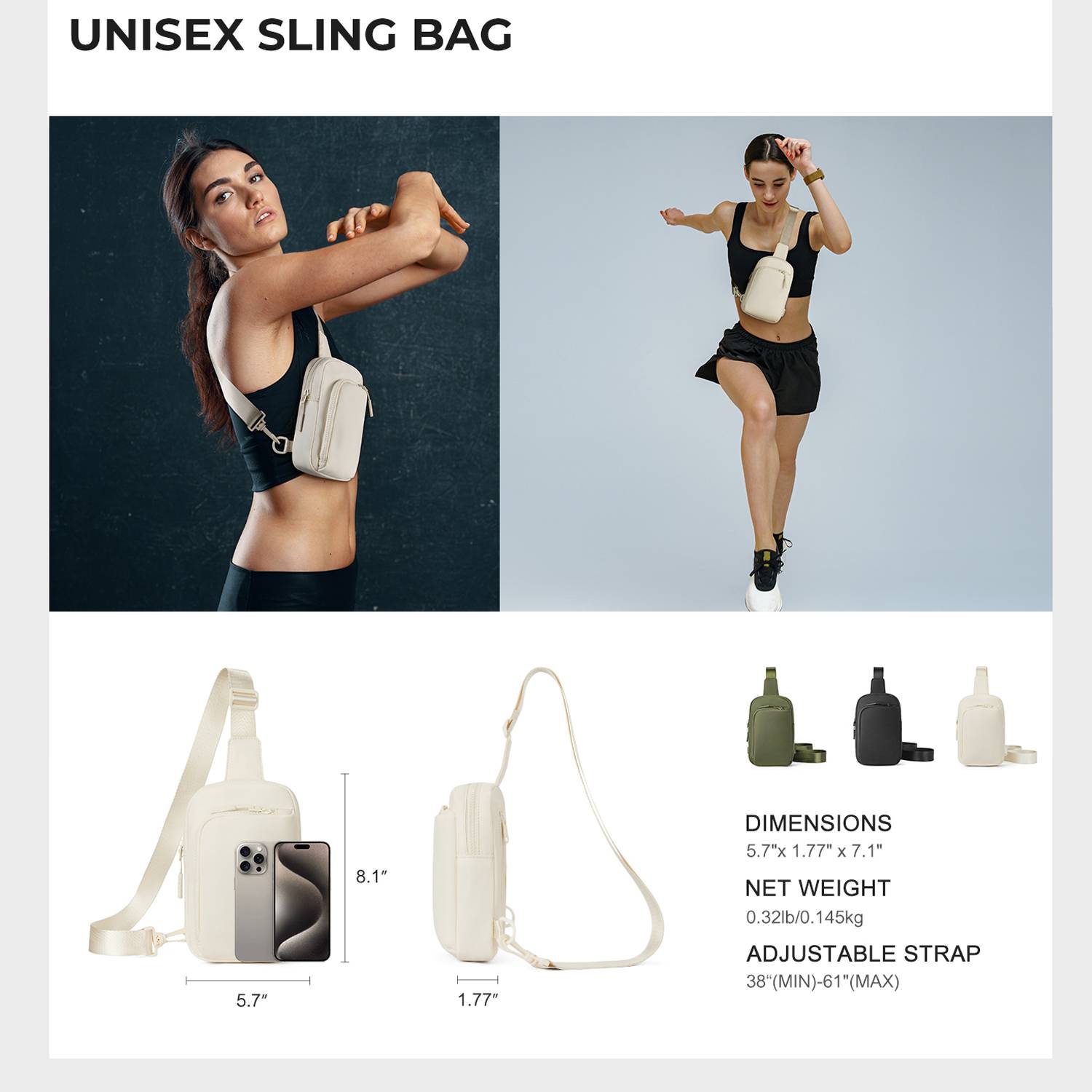 Waterproof Polyester Crossbody Bag for Sports 10