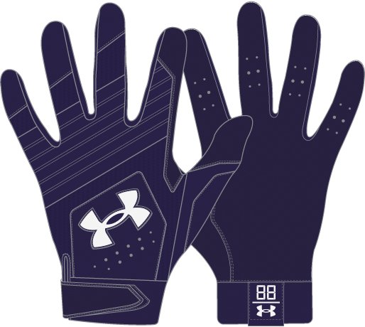 UA Clean Up T-Ball Boys' Batting Gloves 6