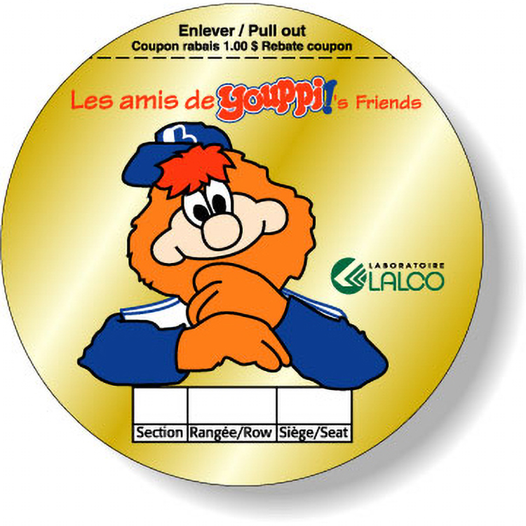 Bright Gold Foil Paper Roll Labels Stock Circle (2.5" Dia.)