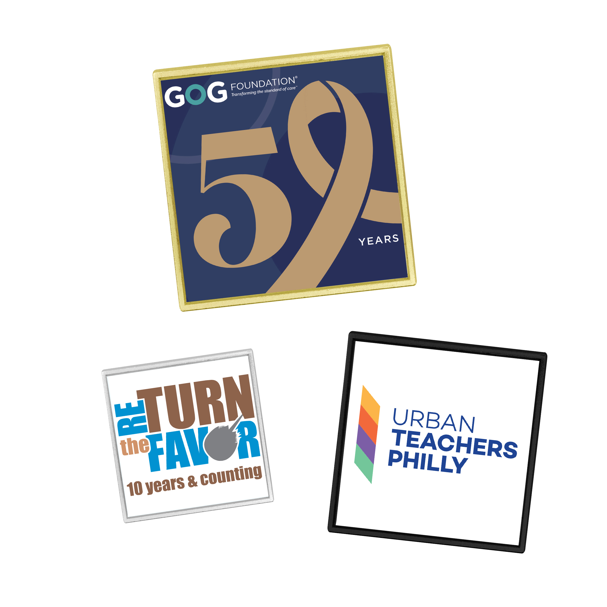 Lapel Pins Speed Printed Dome - 6 Day Production