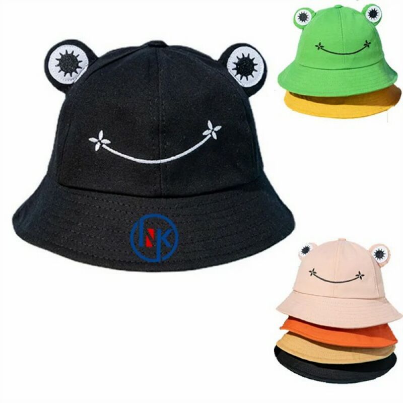 Cute Frog Bucket Mushroom Hat Stuff