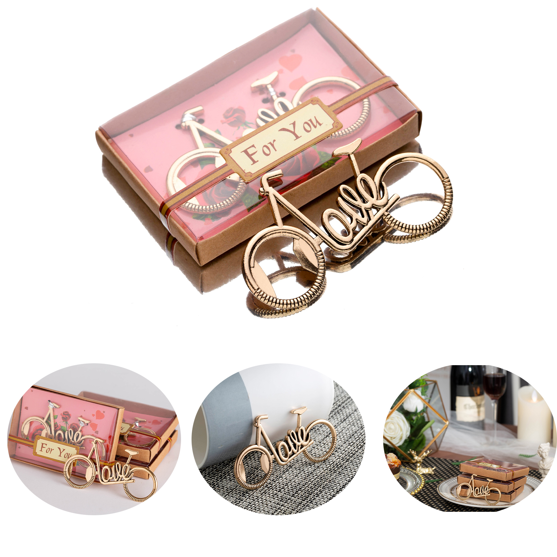 Fantasee Wedding Party Favor Wine Bottle Opener