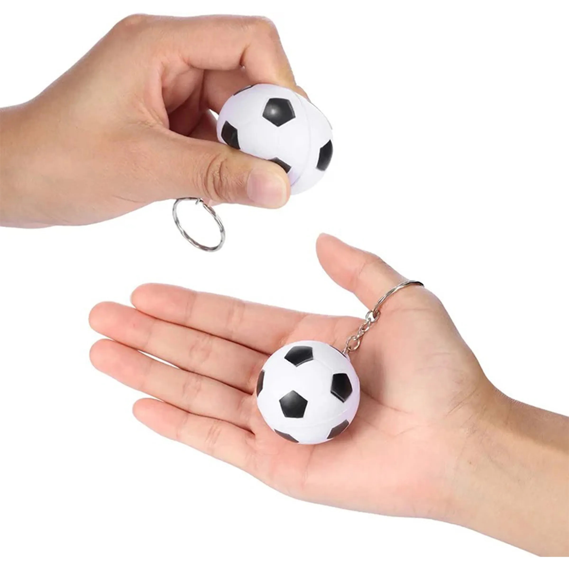 Mini Plastic Soccer Ball Keychain 3