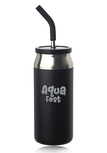 22 oz Sydney Can Shaped Tumbler with Silicone Lid and Straw 3
