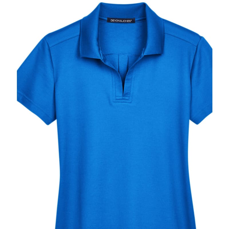 Devon & Jones CrownLux Performance™ Ladies' Plaited Polo 46