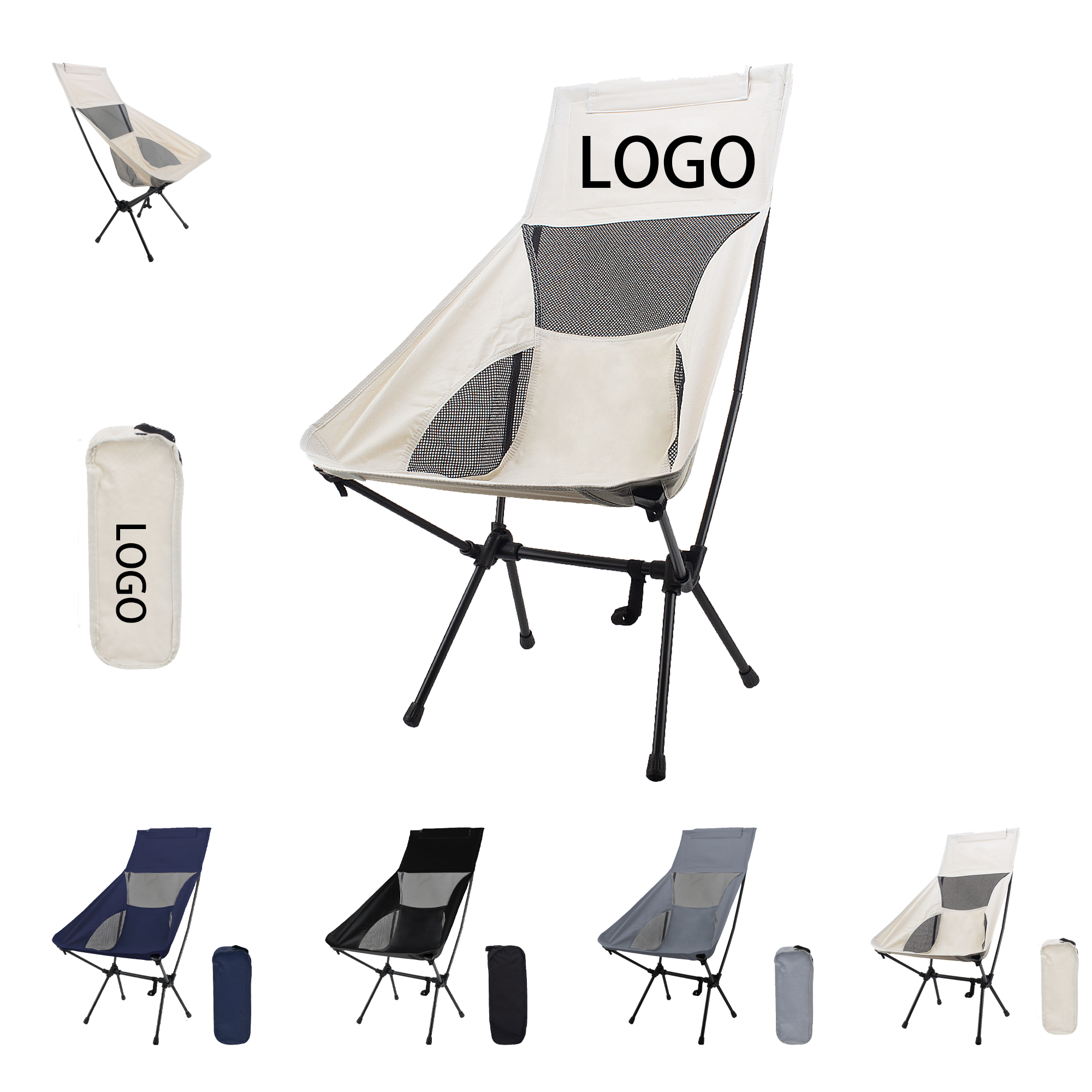 Outdoor High-Back Camping Moon Chair 2