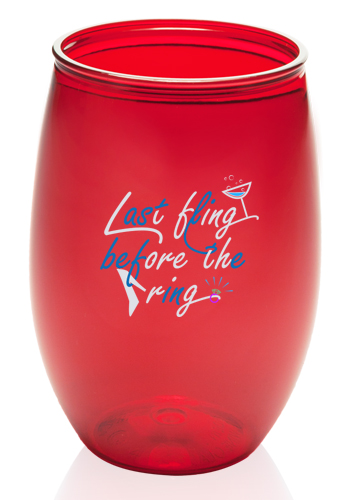 16 oz. Plastic Stemless Wine Glasses 27
