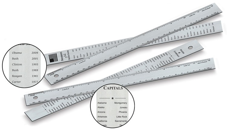 12" US Presidents Aluminum Ruler 4