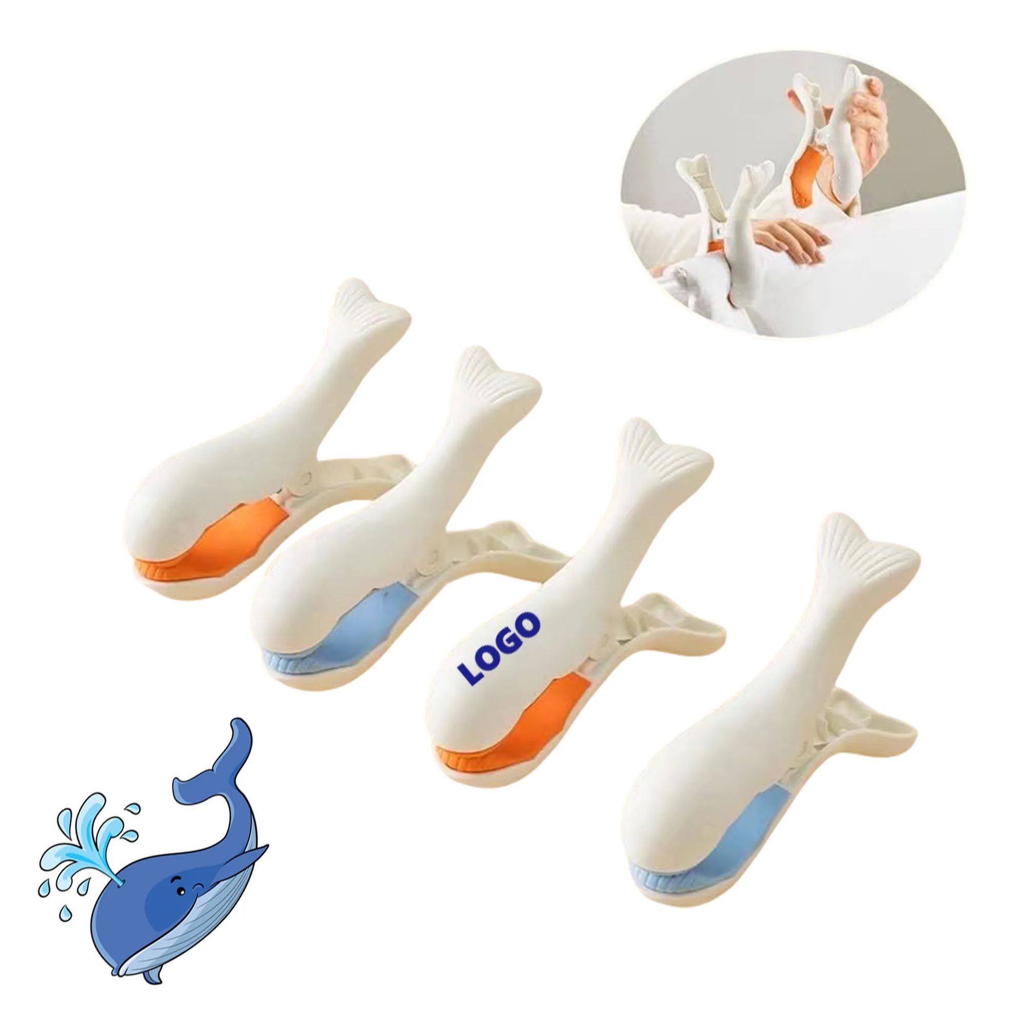 Whale Windproof Beach Towel Clip