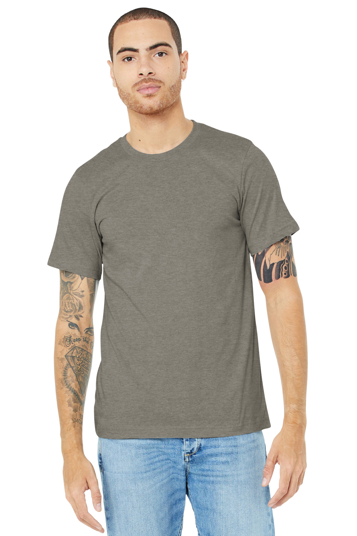 BELLA+CANVAS® Unisex Heather CVC Short Sleeve Tee 152