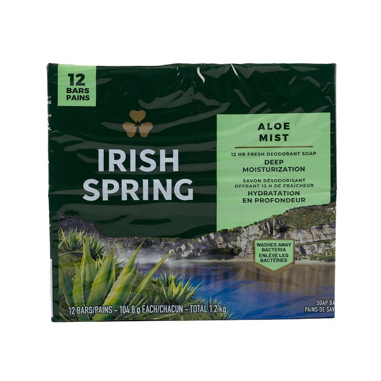 Irish Spring Aloe Mist Bar Soap - 12 Pack 3.7 oz 2