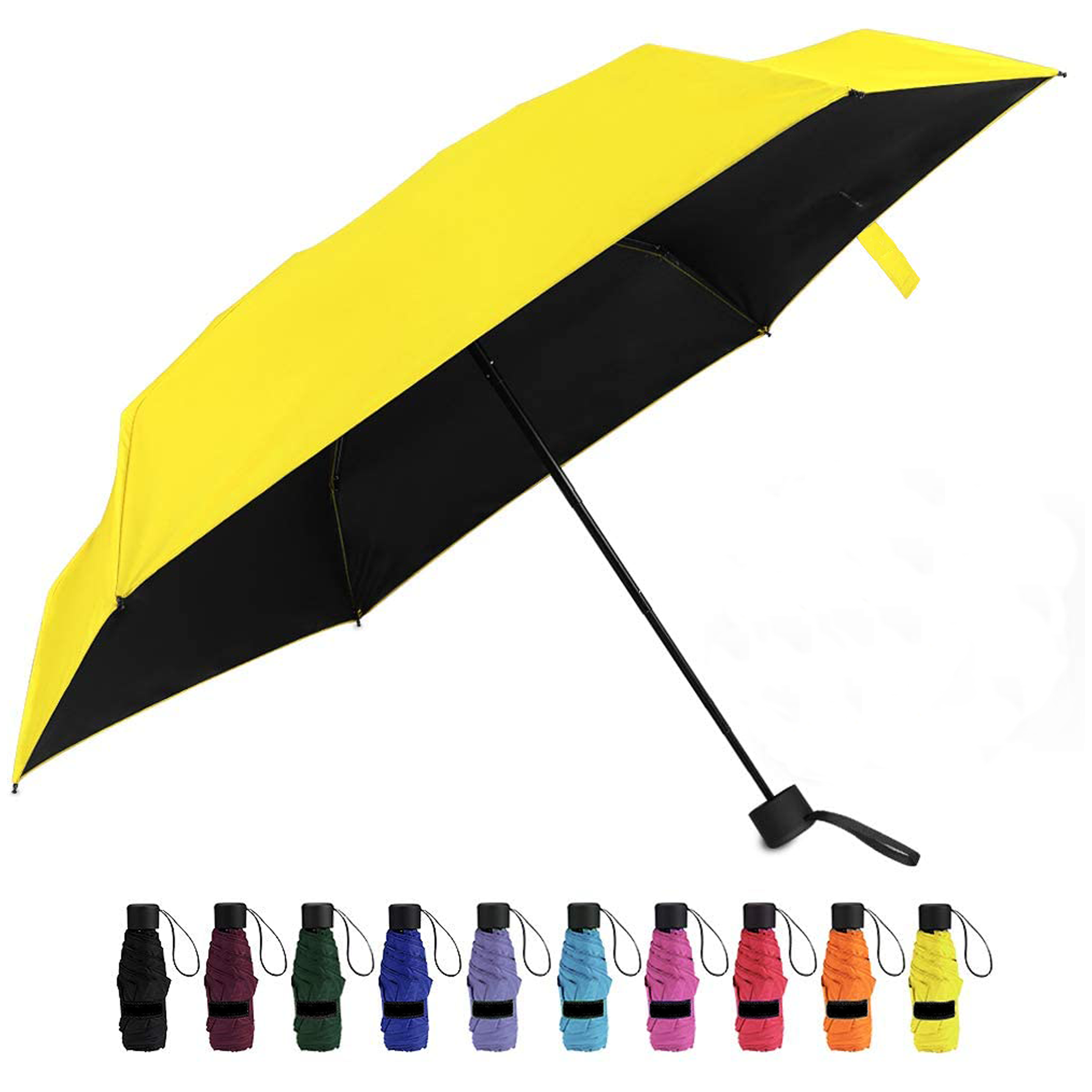 Mini Umbrella Wind Resistant Compact Folding & Portable 4