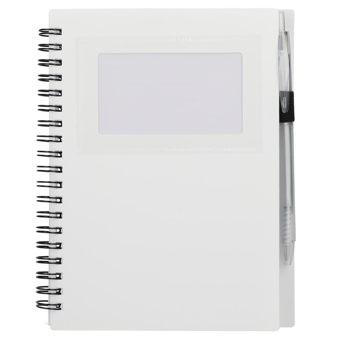 FSC® Recycled 5" x 7" Star Spiral Notebook with Pe 81