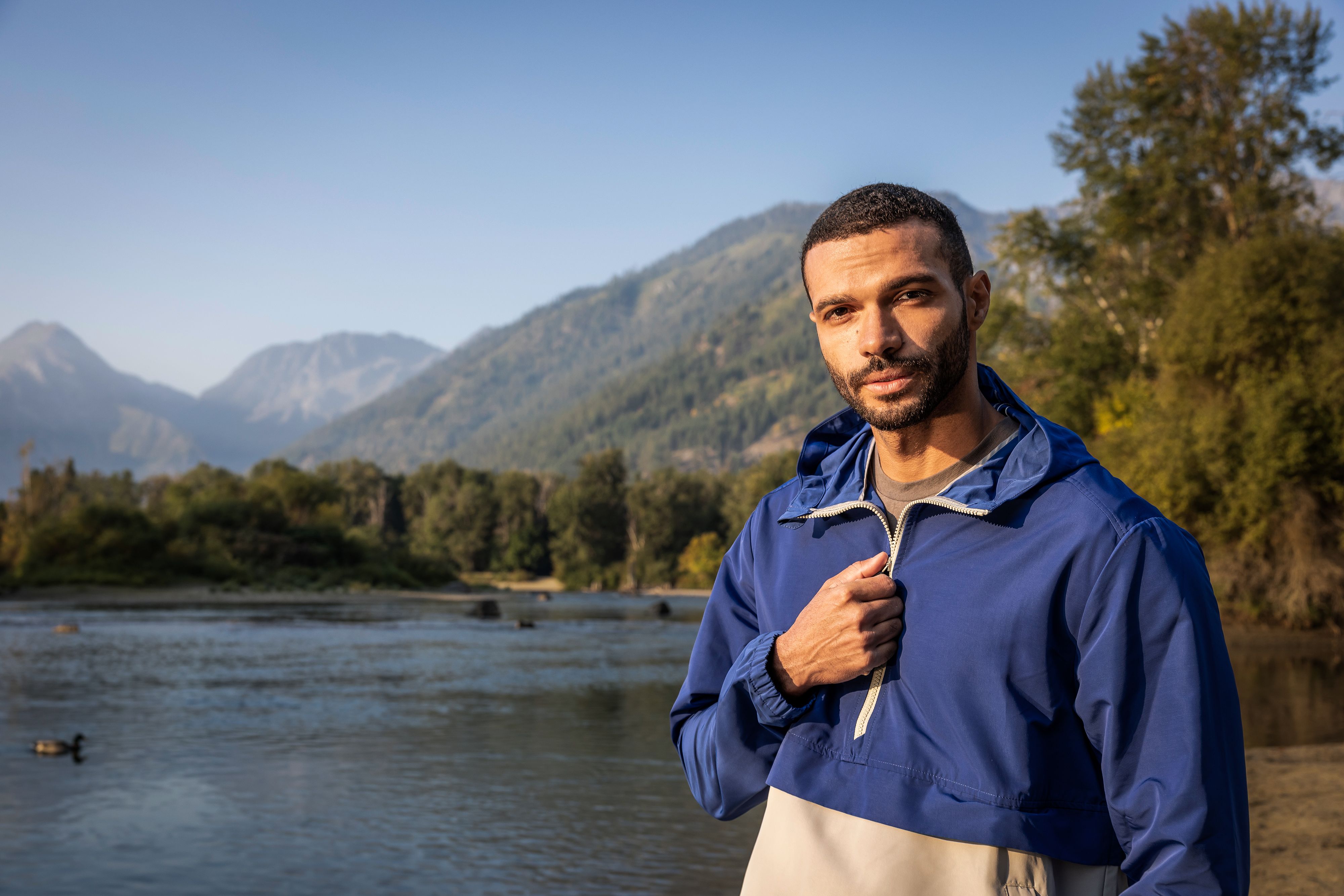 Cutter & Buck Charter Recycled Packable Mens Half Zip Anorak Jacket 58